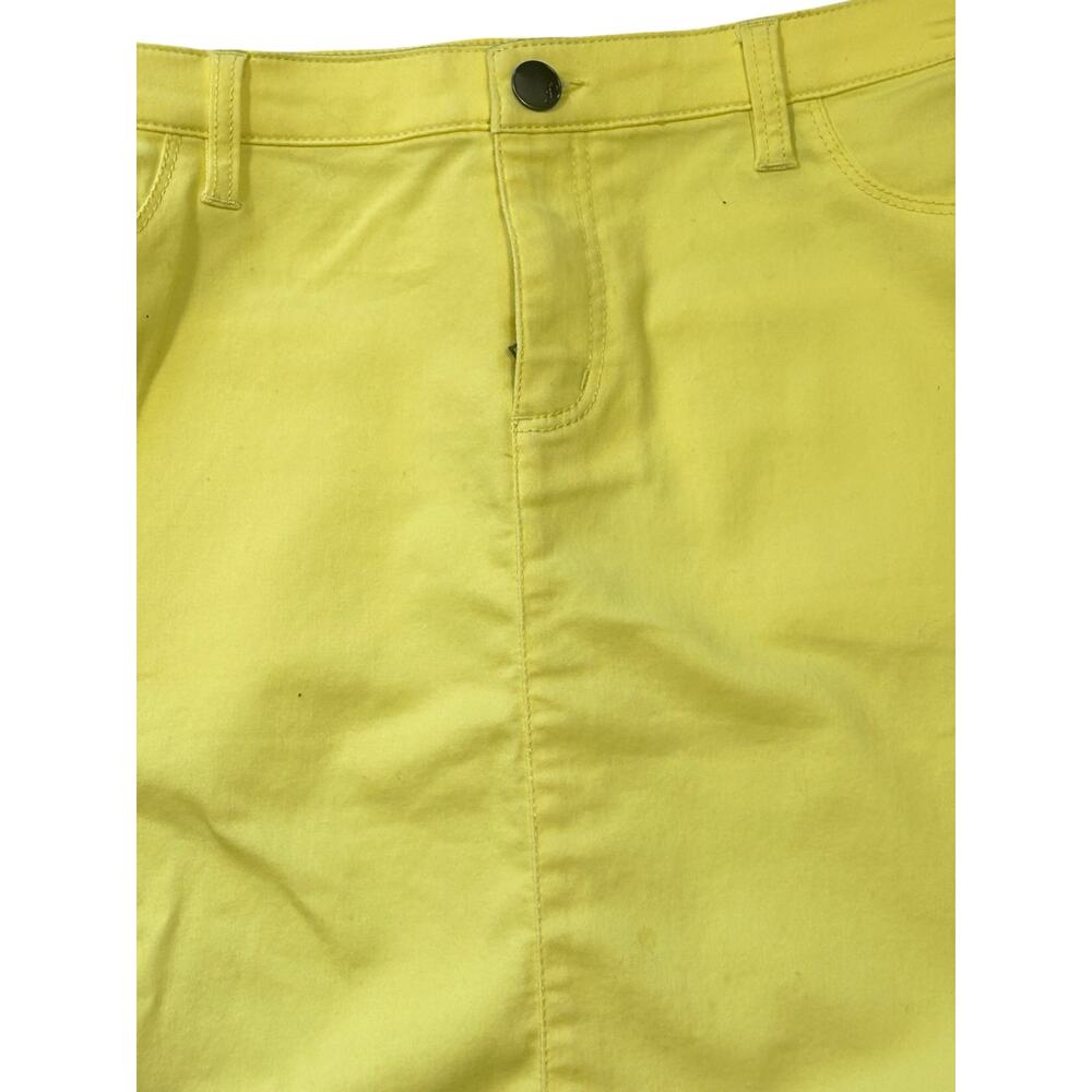 Style & Co Yellow Malibu Skirt – Size 12 – NWT – Premium Stretch - Picture 8 of 12